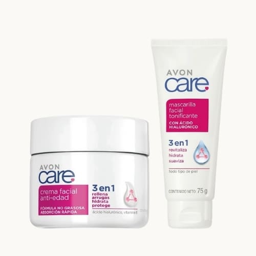 Crema facial anti-edad + Mascarilla Facial Tonificante