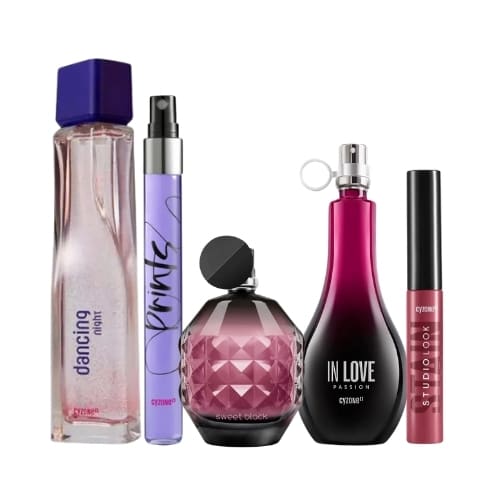 Dancing Night + Prints + Sweet Black + Inlove Passion + Tinta Gloss