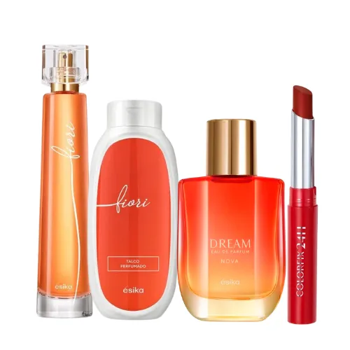 Fiori + Talco Perfumado Fiori + Dream Nova + Colorfix 24H Pimienta Caliente