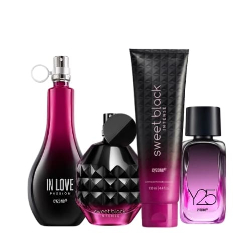 In love Passion + Sweet Intense + Crema Sweet Black Intense+ Y25
