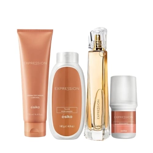 Kit Expression: Eau de Parfum + Talco 140 g + Crema perfume + Roll-On