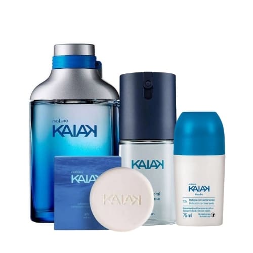 Kit Kaiak Clásico Masculino: Perfume + Deo en Spray + Roll-On + Jabón