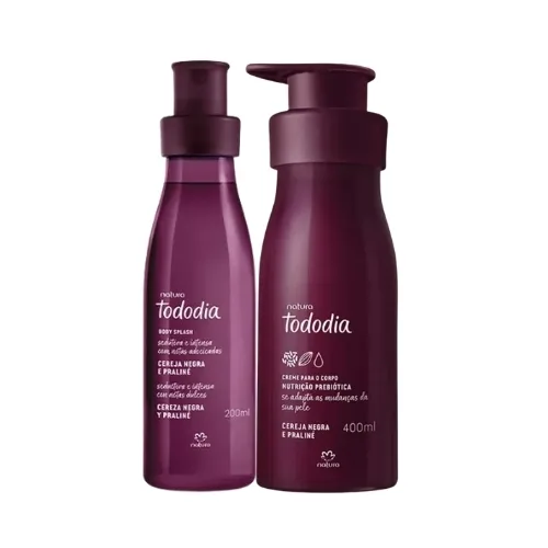 Pack Cereza Negra y Praliné: Body Splash 200 ml + Crema 400 ml