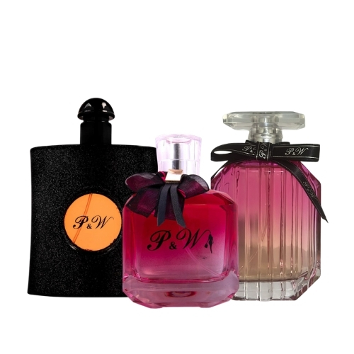 Pack Elegante Sexy: Black Opium P&W + Mom P&W + Bomshell P&W