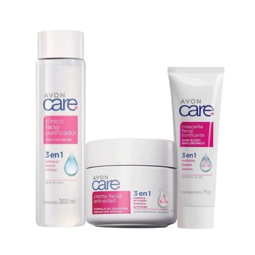 Tónico Care 300 ml + Crema Care anti-edad + mascarilla Care