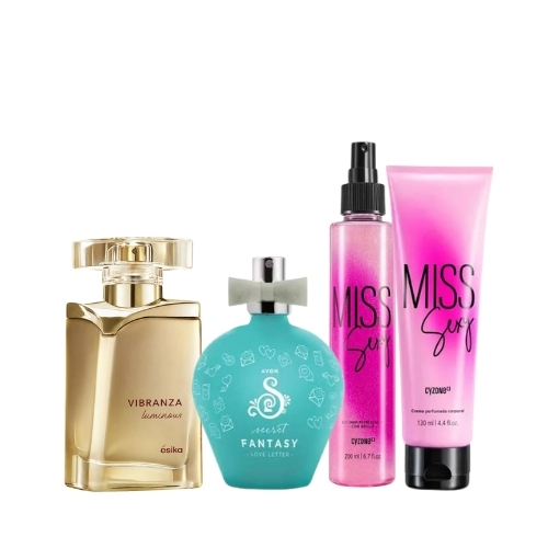 Vibranza Luminous + Secret Love Letters + Miss Sexy + Crema Miss Sexy